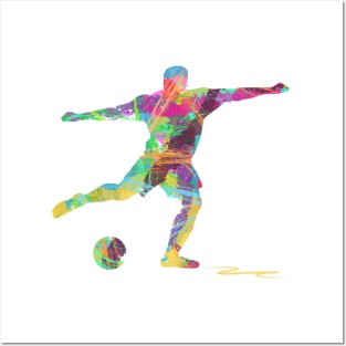 Soccer Player Silhouette Posters and Art